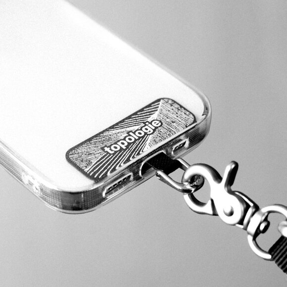 D-Ring Phone Strap Adapter GRAY Carry Hook For Crossbody Rope Strap Topolgie - Picture 5 of 10